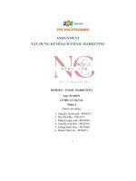 tiểu luận assignmentxây dựng kế hoạch email marketing ng nàng gốm