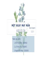 Phân tích tác phẩm Một ngày may mắn (운수 좋은 날) - Hyun Jin-geon (현진건)