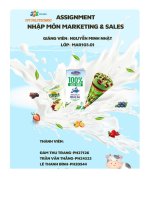 tiểu luận mối quan hệ giữa marketing bán hàng củadoanh nghiệp lộ trình công danh nghề nghiệp