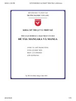 tiểu luận module 3 soạn thảo văn bản đề tài mangaka và manga