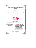 tiểu luận nghiên cứu phát triển sản phẩm mới từcông ty cổ phần tập đoàn kido
