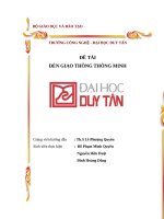 đề tài đèn giao thông thông minh