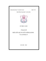 chuyên đề mối liên quan giữa động kinh và covid 19