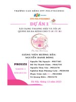 tiểu luận xâu dựng thương hiệu và tối ưu quảng bá đa kênh cho tah store