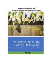 Quản trị sự thay đổi : Tài liệu tham khảo / Phạm Hương Diên cb., [và nh.ng.kh.]