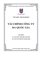 Tài liệu tham khảo: Tài chính công ty đa quốc gia - Nguyễn Thị Như Quỳnh