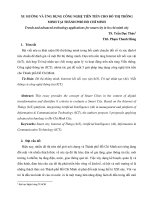 Xu hướng và ứng dụng công nghệ tiên tiến cho đô thị thông minh tại Thành phố Hồ Chí Minh