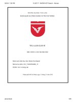 tiểu luận cuối kì môn chiến lược quảng cáo