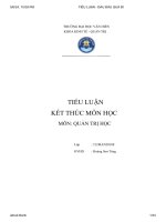 tiểu luận quản trị học