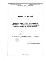 Luận văn thạc sĩ khoa học lâm nghiệp: Bước đầu khảo nghiệm một số xuất xứ Trám Trắng (Canarium Album Raeusch) tại xí nghiệp giống lâm nghiệp Phú Thọ