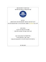 hình tượng người trí thức trong truyện ngắn nguyễn minh châu và nguyễn huy thiệp giai đoạn sau 1975