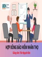 slide thuyết trình hợp đồng bảo hiểm nhân thọ
