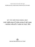 Kỷ yếu hội thảo khoa học: Phát triển kinh tế tuần hoàn ở Việt Nam những vấn đề lý luận và thực tiễn