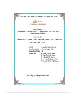 tiểu luận chuyên đề xây dựng và phát triển thương hiệu cho cửa hàng huệ duyên trầm