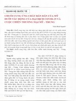 CHUỖI CUNG ỨNG CHẤT BÁN DẪN CỦA MỸ DƯỚI TÁC ĐỘNG CỦA ĐẠI DỊCH COVID-19 VÀ CUỘC CHIẾN THƯƠNG MẠI MỸ - TRUNG