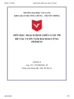 hoạch định chiến lược nhóm 10 final