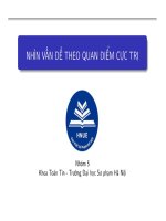 chủ đề 5 nhìn vấn đề theo quan điểm cực trị