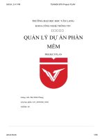 quản lý dự án phầnmềm các nền tảng phát triển phần mềm