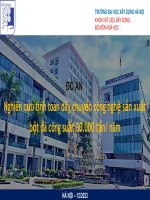 nghiên cứu tính toán dây chuyền công nghệ sản xuất bột đá công suất 30 000 tấn năm