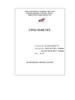 công nghệ net báo cáo