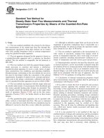 ASTM C177-19 Standard Test Method for Steady-State Heat Flux Measurements and Thermal Transmission Properties by Means of the Guarded-Hot-Plate Apparatus