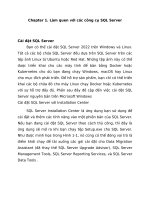 Làm quen với các công cụ SQL Server