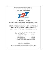 đề tài dự đoán khả năng hủy chuyến bay của các hãng hàng không ở hoa kỳ bằng công cụ azure machine learning