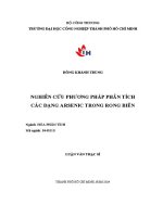 nghiên cứu phương pháp phân tích các dạng arsenic trong rong biển