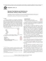 ASTM A370-24 Standard Test Methods and Definitions for Mechanical Testing of Steel Products