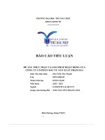 báo cáo tiểu luận thực trạn và giải pháp hoạt động của công ty cổ phần đầu tư sản xuất phạm gia