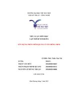 tiểu luận môn học lập trình windows xây dựng phần mềm quản lý sân bóng mini