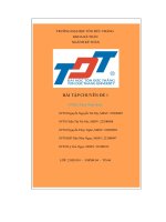 bài tập chuyên đề 1 công ty yakul