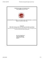 phát triển chương trình và tổ chức quá trình đào tạo đại học