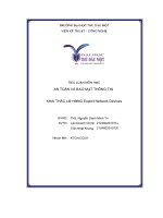 tiểu luận môn học an toàn và bảo mật thông tin khai thác lỗ hổng exploit network devices