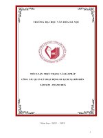 Đề tài công tác quản lí tại bãi biển sầm sơn thanh hóa