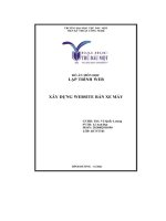 đồ án môn học lập trình web xây dựng website bán xe máy