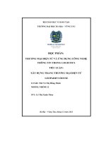 tiểu luận xây dựng trang thương mại điện tử leopards house