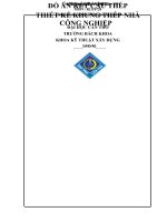 Đồ án kết cấu thép -Thiết kế khung thép 1 nhịp 1 tầng( khung zamil)