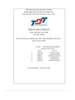 báo cáo cuối kỳ môn giải trí và xã hội chủ đề hoạt động giải trí trải nghiệm cùng ngư dân tại đà nẵng