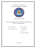 Quản trị nhà cung cấp của công ty cổ phần nông lâm sản và thực phẩm Sen