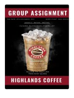 report group assignment group 3 highlands cofe