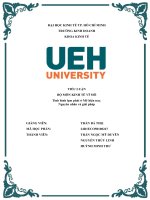 TIỂU LUẬN BỘ MÔN KINH TẾ VĨ MÔ Tình hình lạm phát ở Mỹ hiện nay. Nguyên nhân và giải pháp