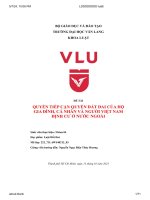 quyền tiếp cận quyền đất đai của hộgia đình cá nhân và người việt namđịnh cư ở nước ngoài