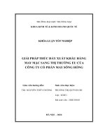 giải pháp thúc đẩy xuất khẩu hàng may mặc sang thị trường eu của công ty cổ phần may sông hồng