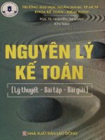 Nguyên lý kế toán : Lý thuyết - Bài tập & Bài giải / Nguyễn Thị Loan cb., [và những người khác...].