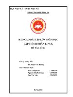 Báo cáo Lập trình nhân linux (KMA)