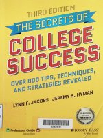 The secrets of college success / Lynn F. Jacobs and Jeremy S. Hyman