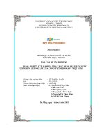 tiểu luận nghiên cứu hành vi mua và sử dụng sản phẩm nước uống ion kiềm ocany của công ty tnhh ocany việt nam