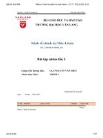 kinh tế chính trị mác lênin