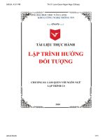 tài liệu thực hànhlập trình hướngđối tượng